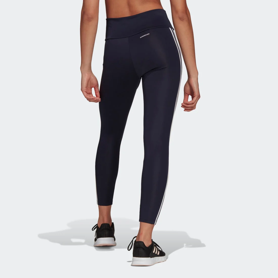 adidas designed to Move High-Rise 3-Stripes Women's Sport Tights - Image 2