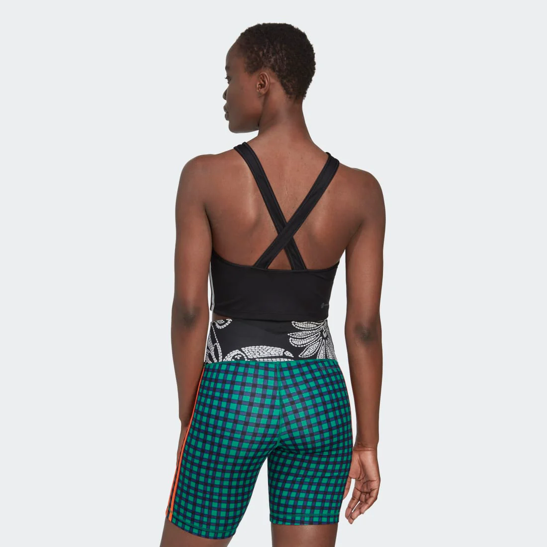 adidas AEROREADY Made for Training 3-Stripes Crop Top Women's Tank - Image 2