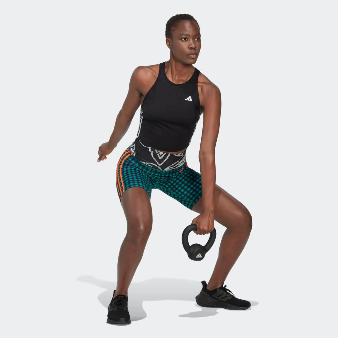 adidas AEROREADY Made for Training 3-Stripes Crop Top Women's Tank - Image 3