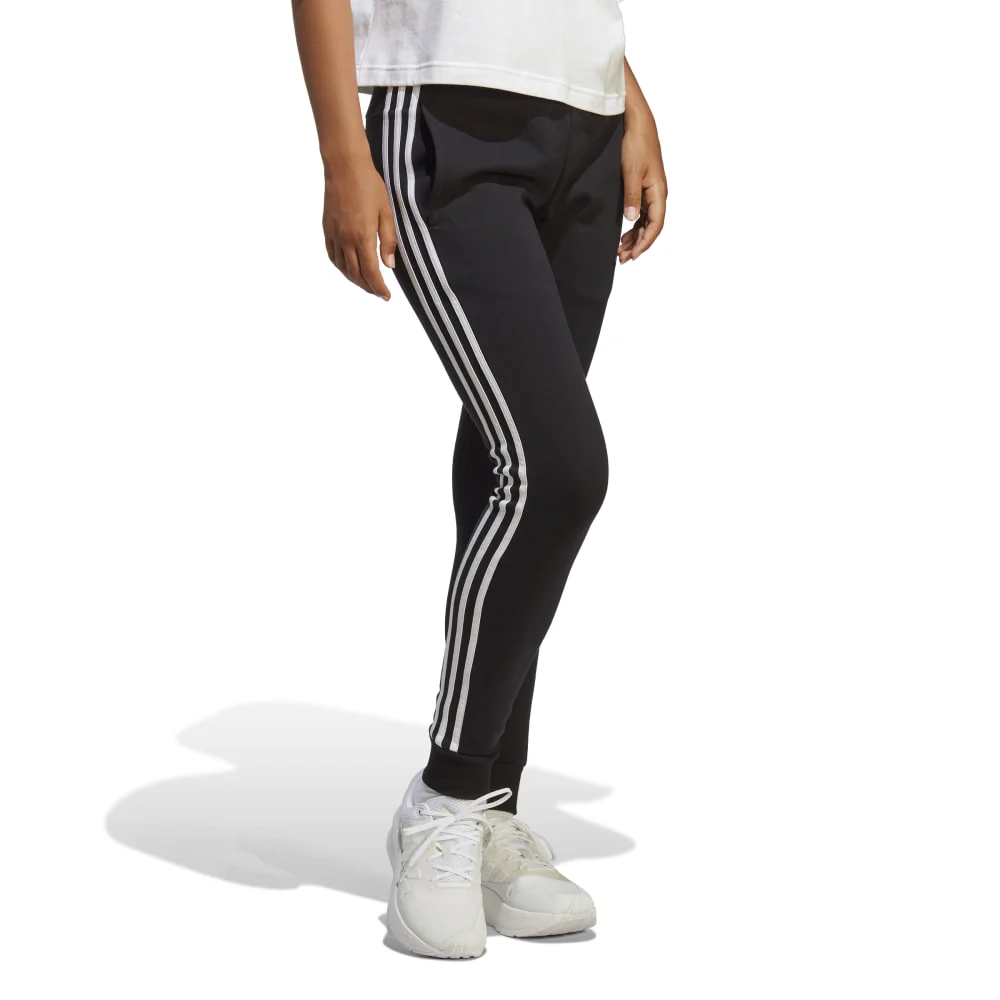 adidas Essentials 3-Stripes French Terry Cuffed Women's Pants - Image 3
