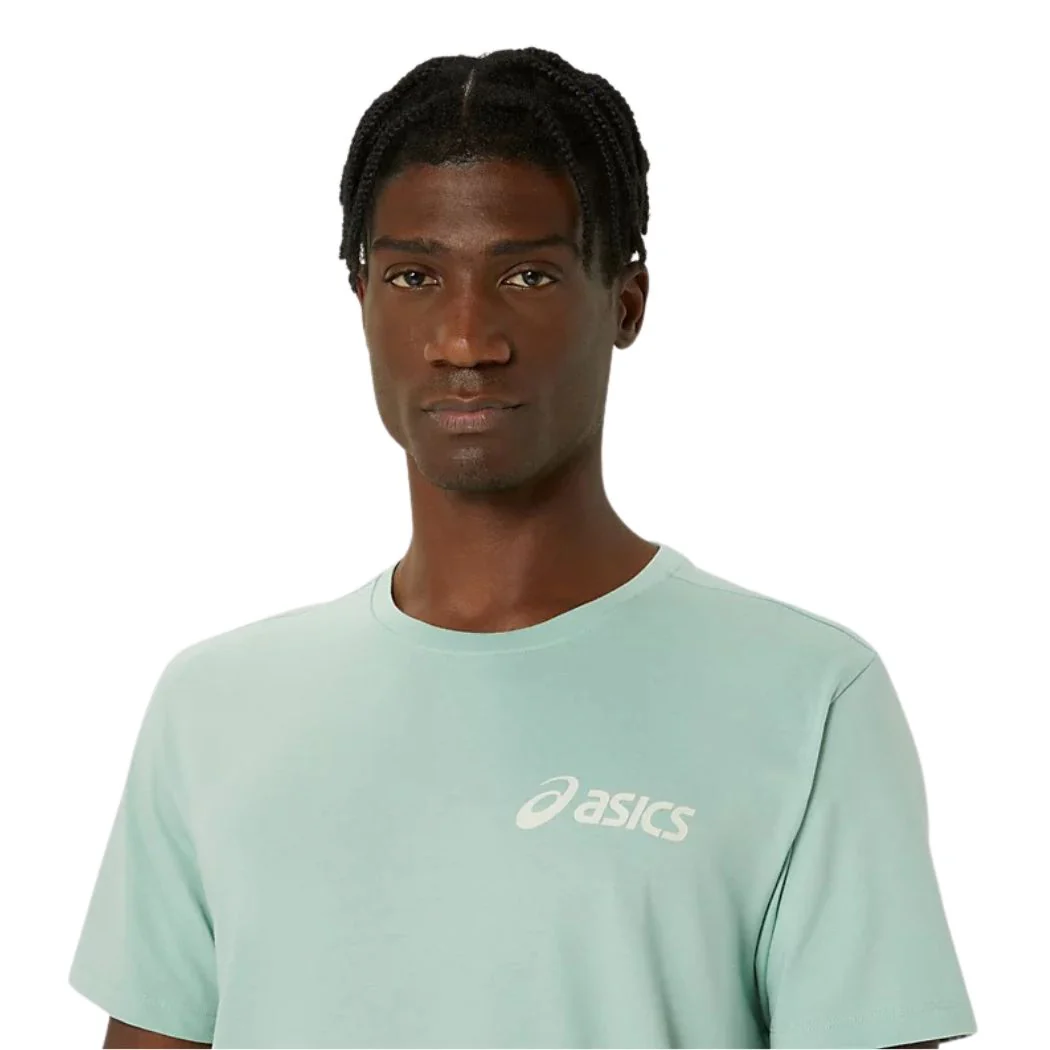 asics Chest Logo Men's Tee - Image 3