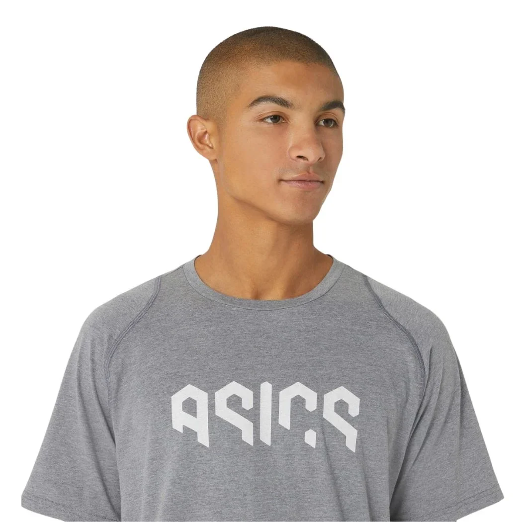 asics Hex Graphic Cotton Blend Men's Tee - Image 4