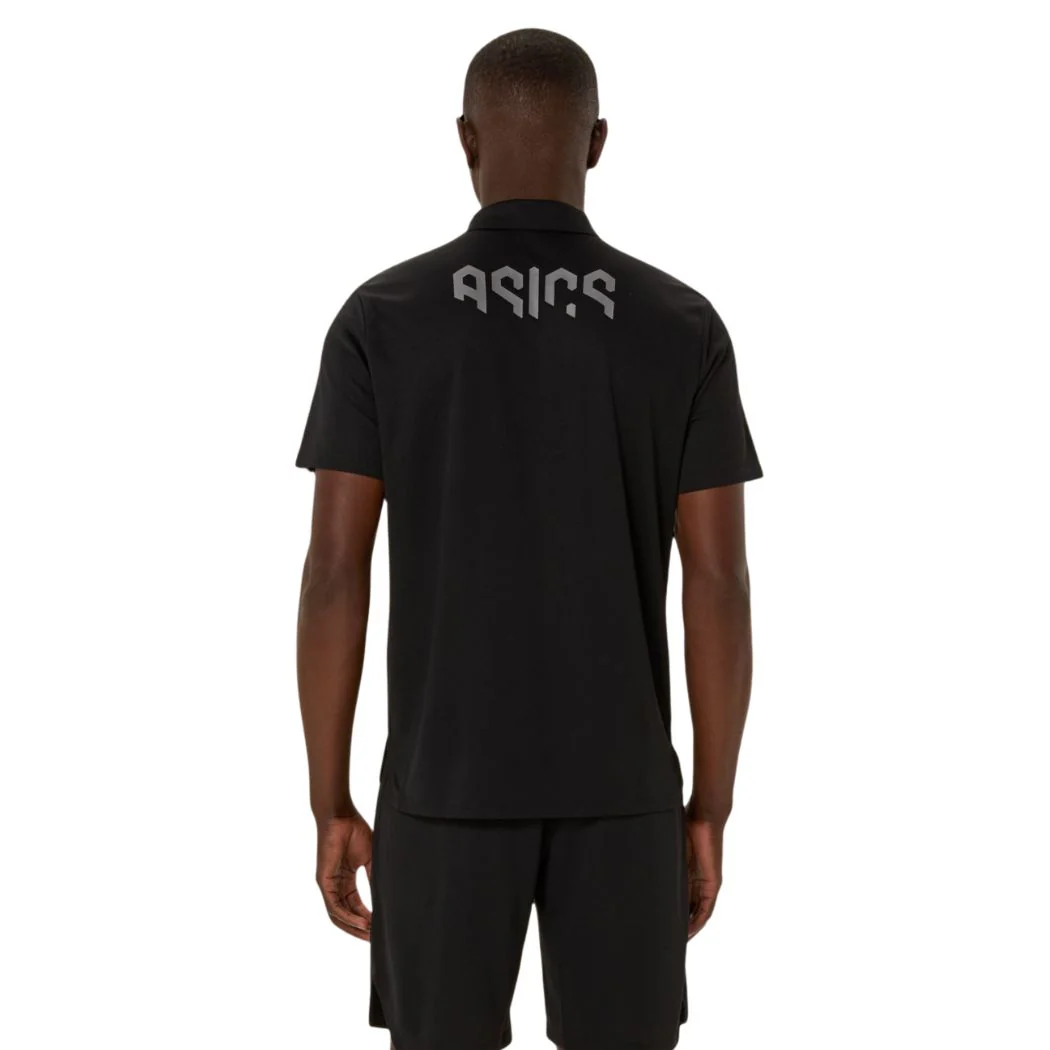 asics Hex Graphic Men's Polo Shirt - Image 2