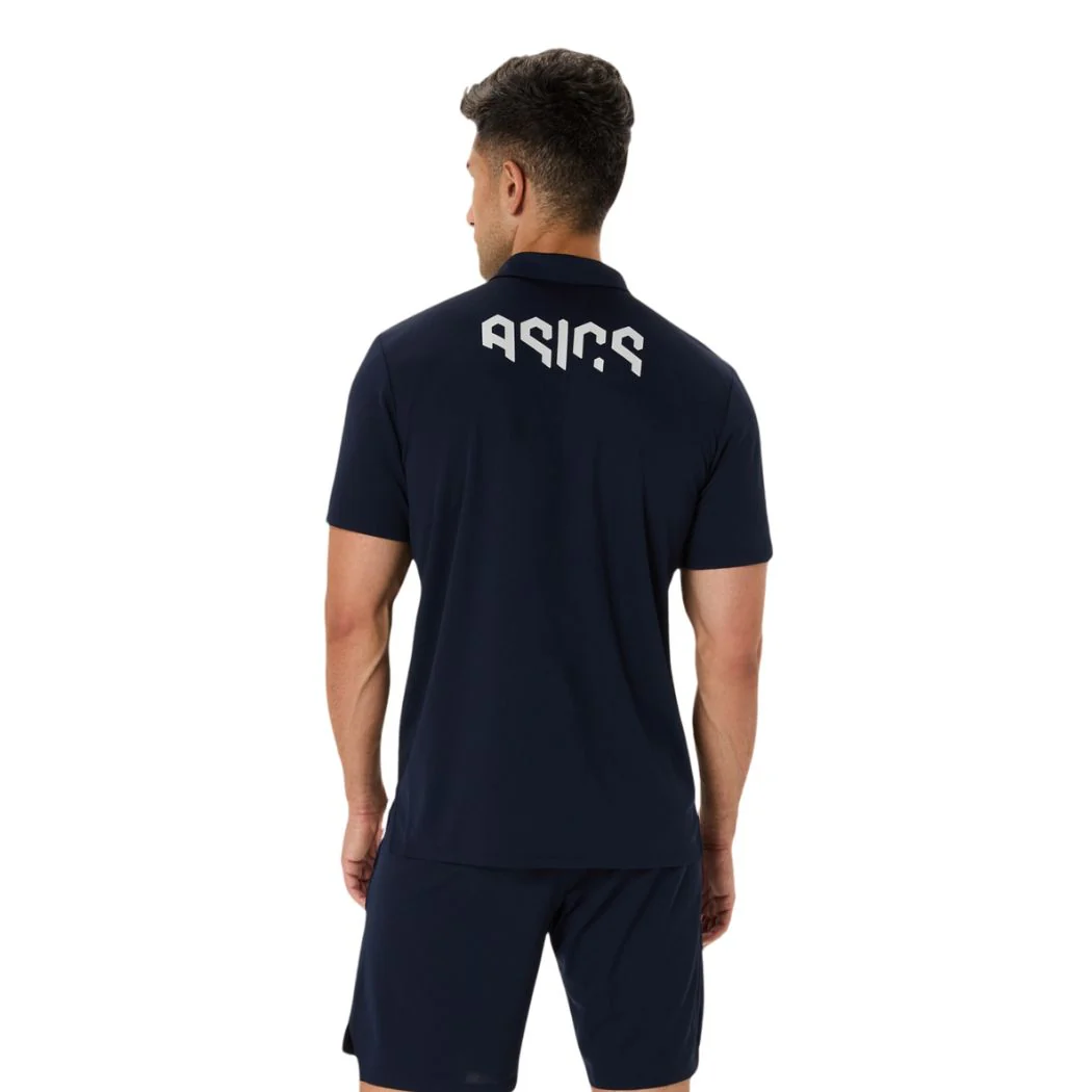 asics Hex Graphic Men's Polo Shirt - Image 2