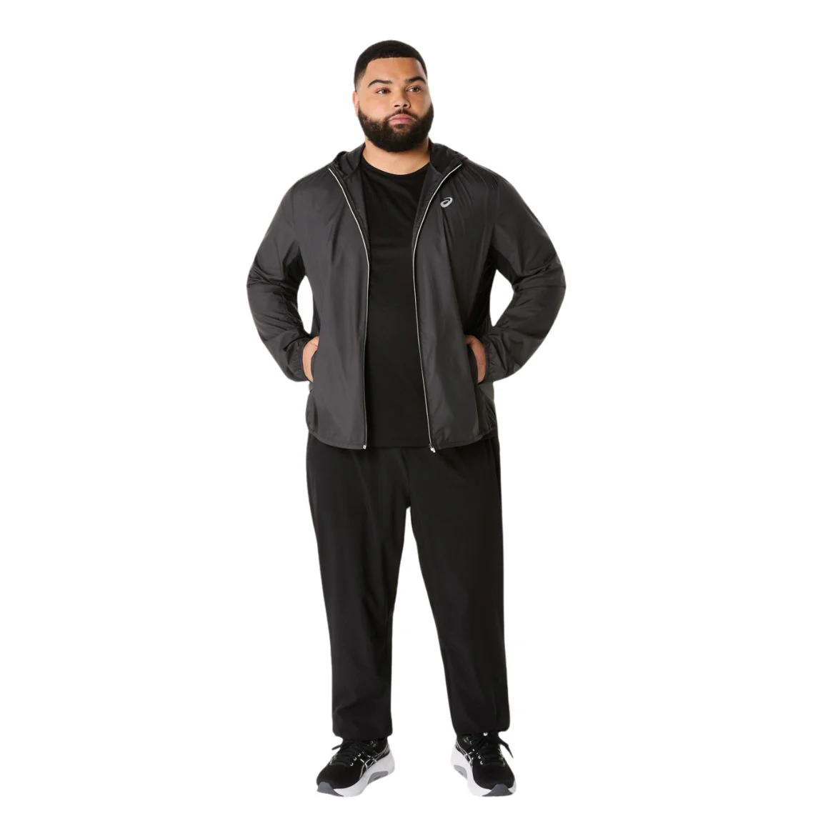 asics Silver Men's Jacket - Image 3