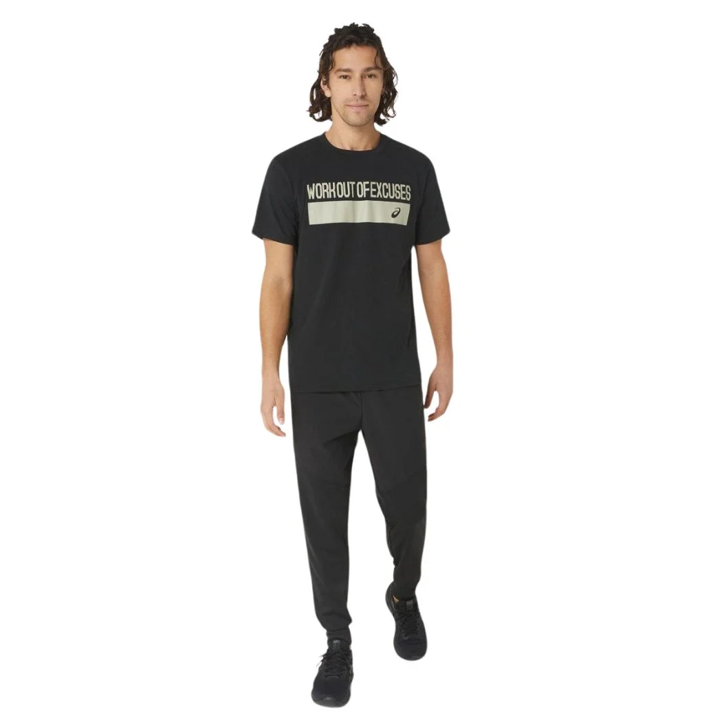 asics Lettering Graphic Knit 1 Men's Tee - Image 3
