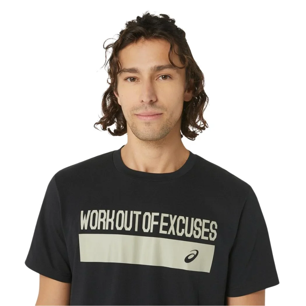 asics Lettering Graphic Knit 1 Men's Tee - Image 4