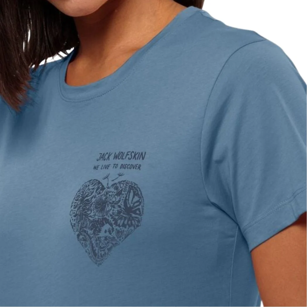 jack wolfskin Discover Heart Women's Tee - Image 3