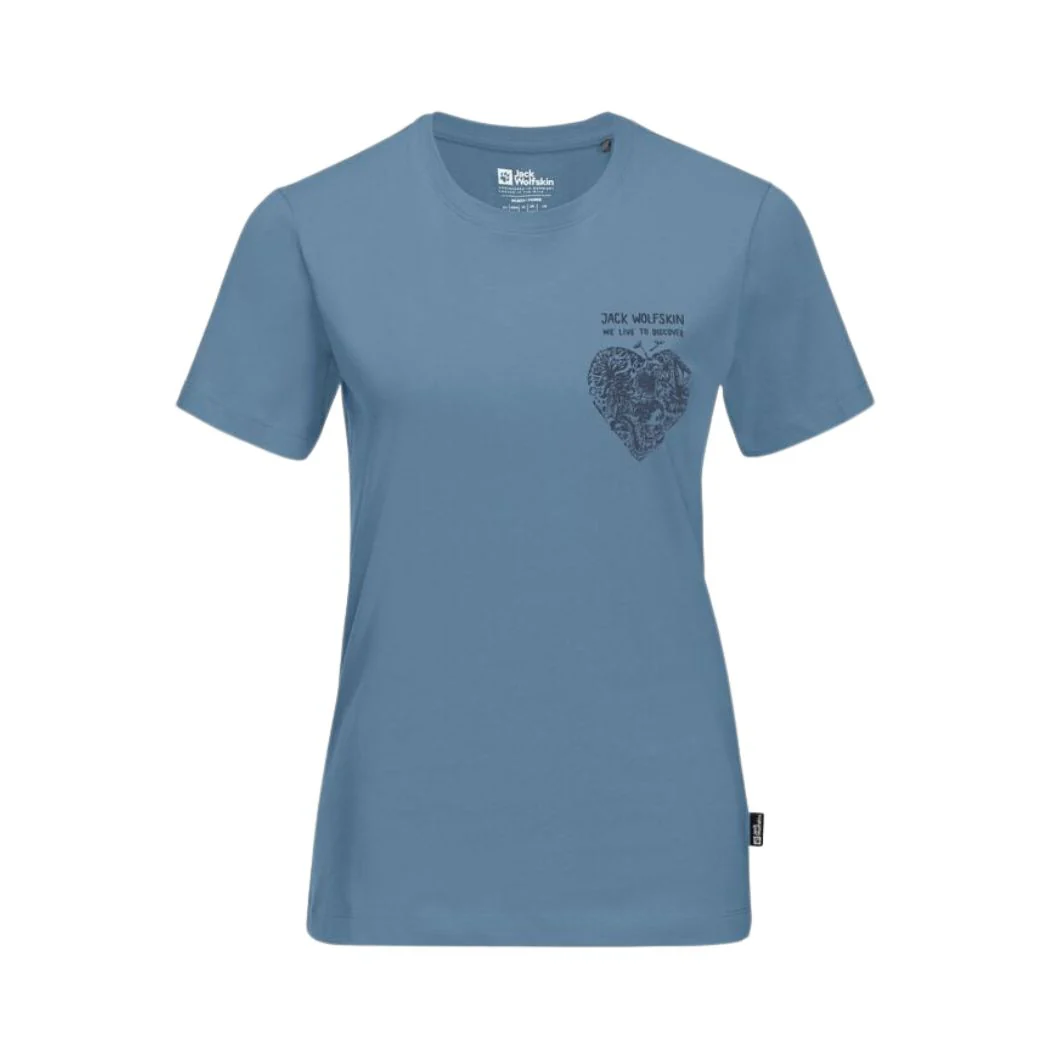 jack wolfskin Discover Heart Women's Tee - Image 4