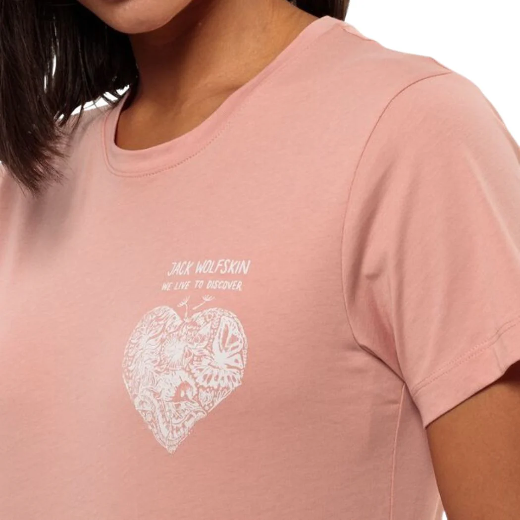 jack wolfskin Discover Heart Women's Tee - Image 3