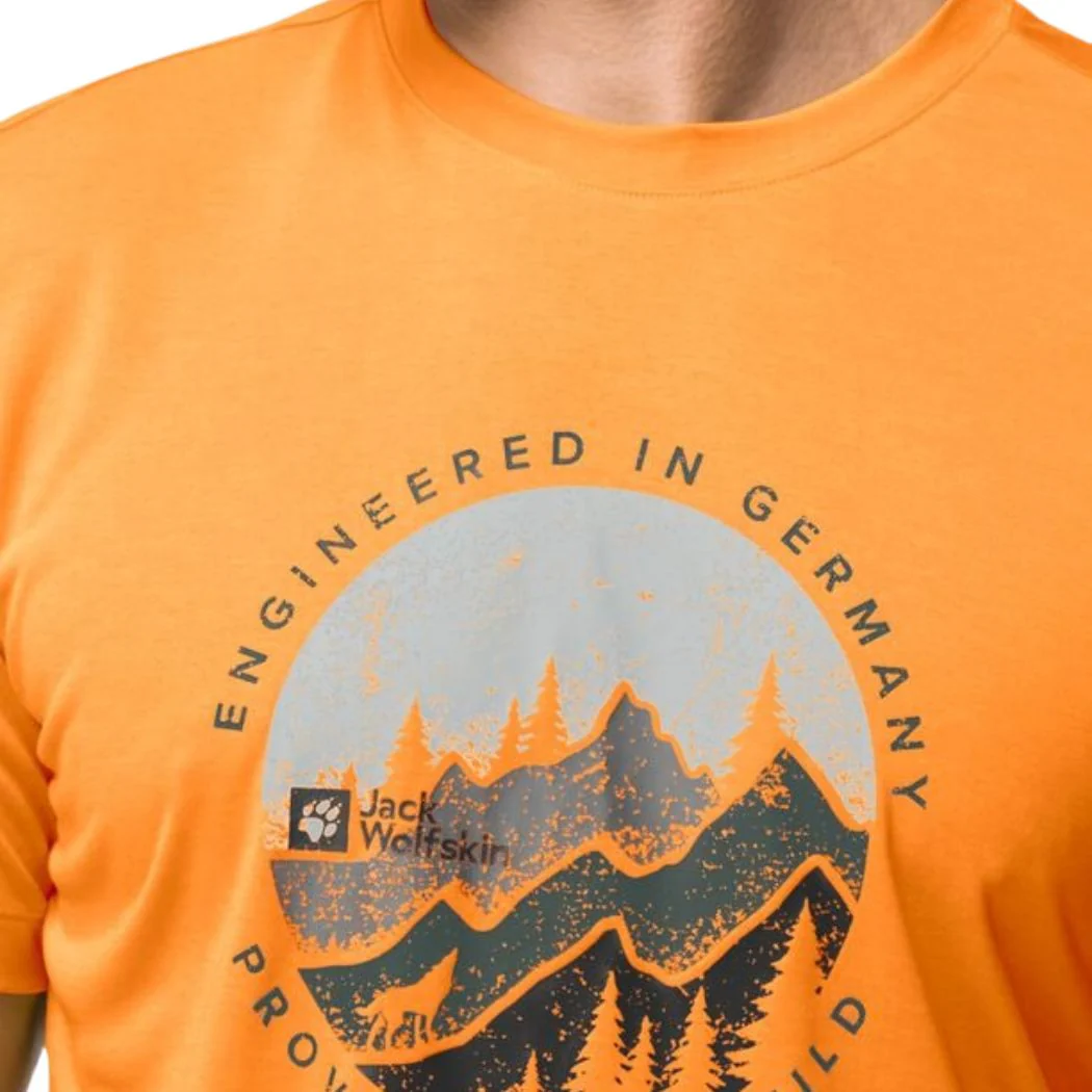 jack wolfskin Hiking Short Sleeve Men's Tee - Image 3