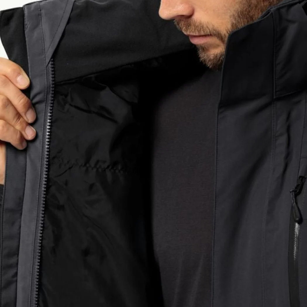 jack wolfskin Jasper 2L Men's Rain Jacket - Image 3