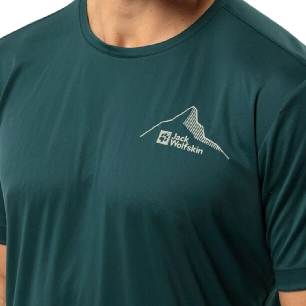 jack wolfskin Peak Graphic Men's Tee - Image 3