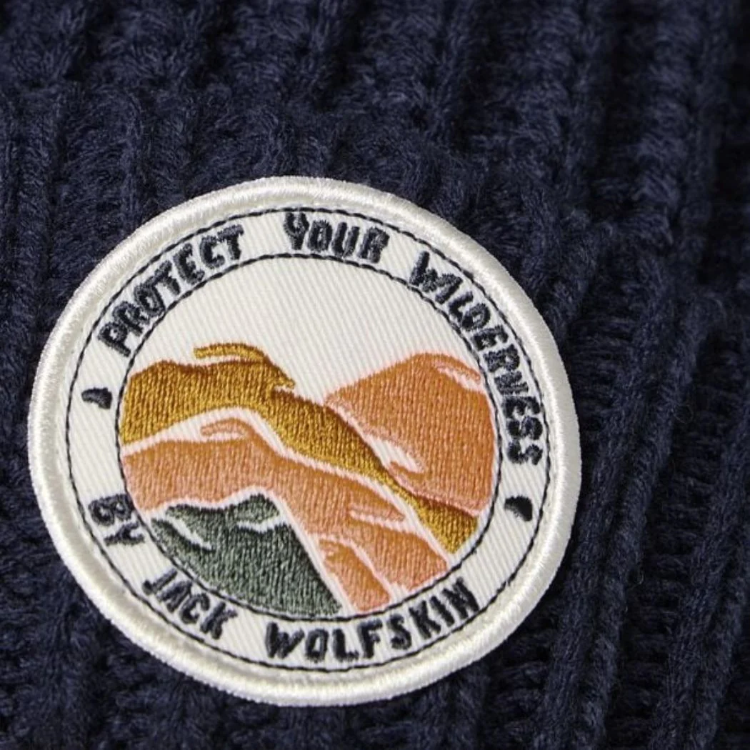 jack wolfskin Pompom Badge Kids Beanie - Image 2