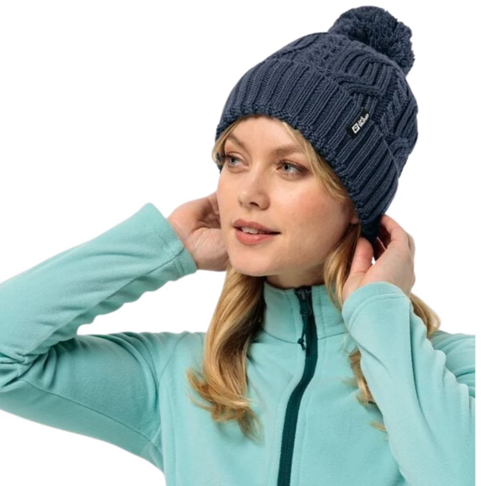 jack wolfskin Unisex Pompom Beanie - Image 2