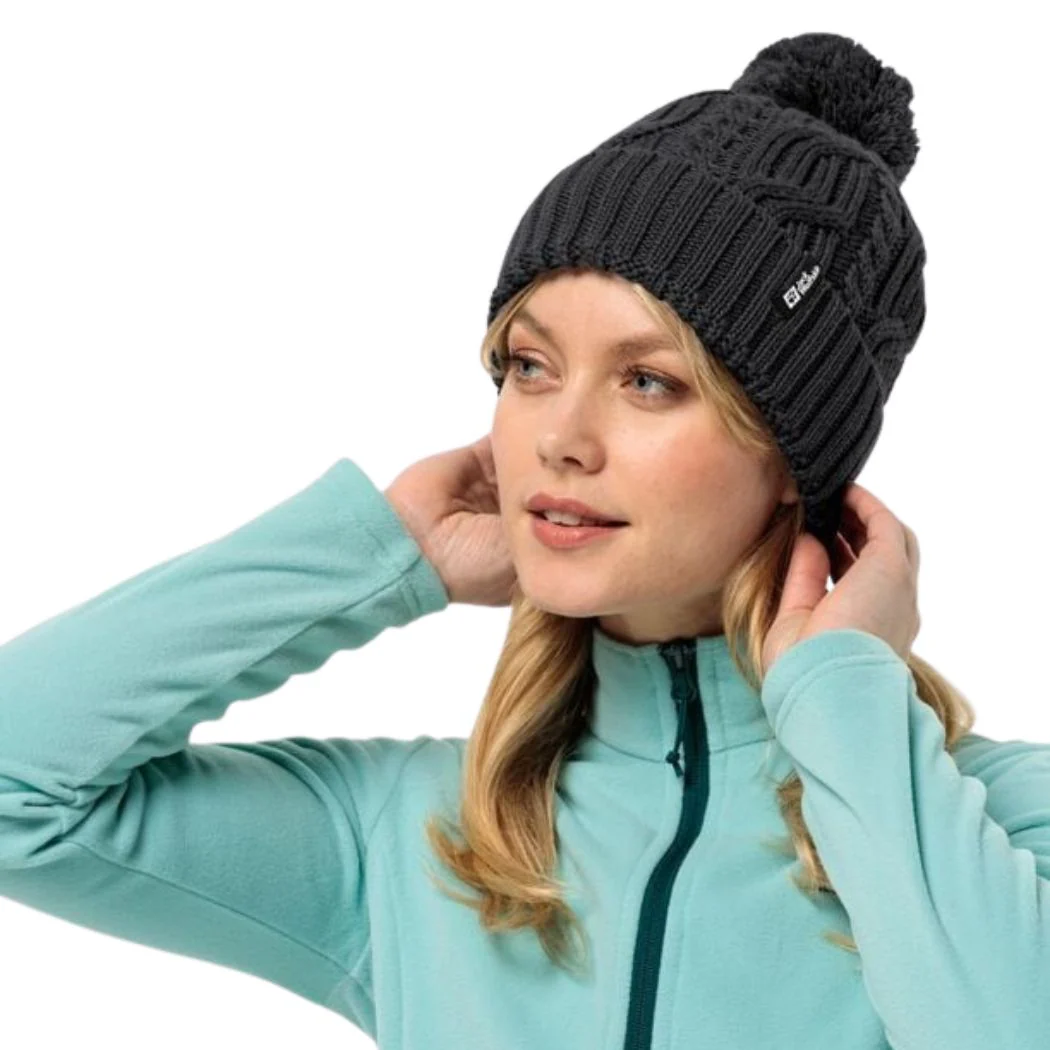 jack wolfskin Unisex Pompom Beanie - Image 2