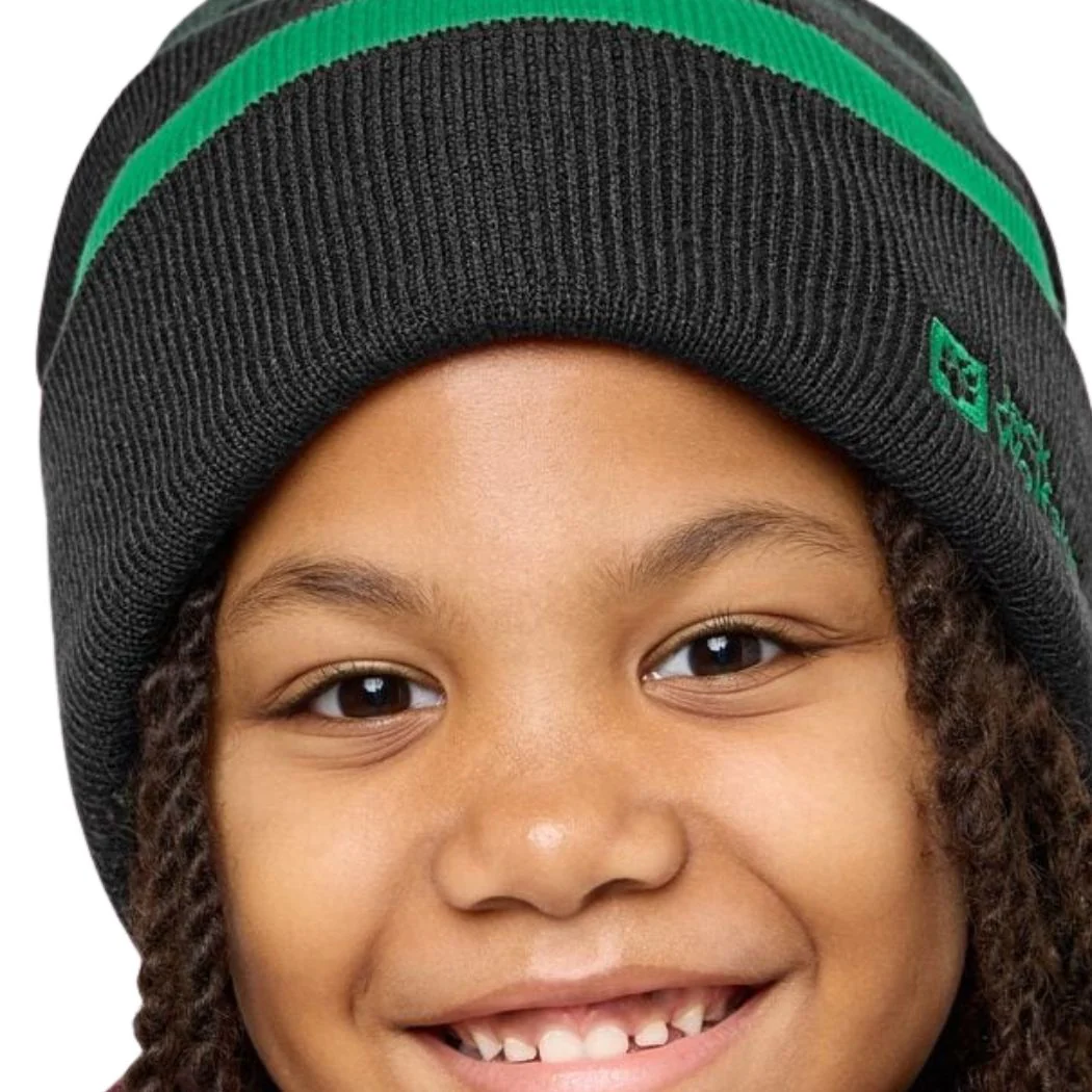 jack wolfskin Stripy Knit Kids Beanie - Image 3