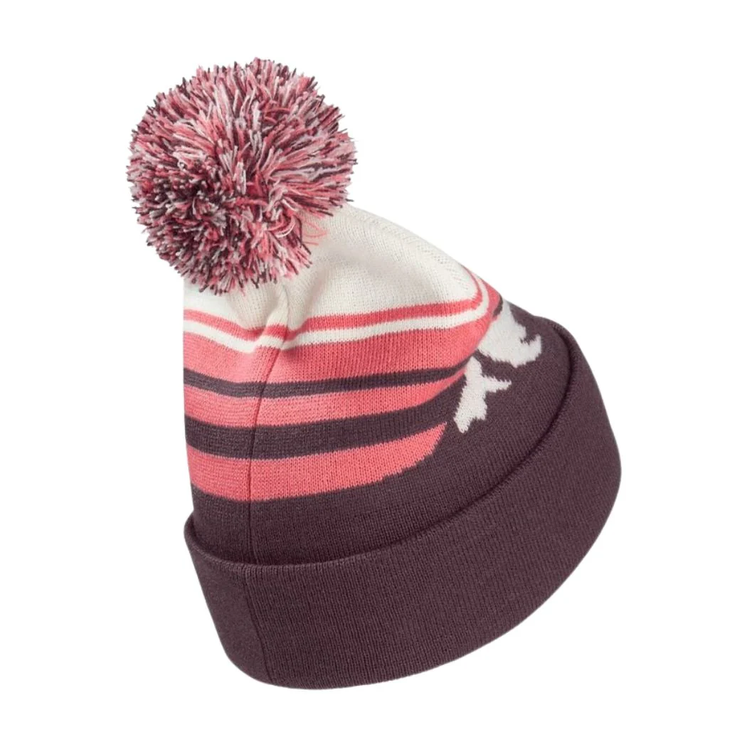 jack wolfskin Stripy Pompom Kids Beanie - Image 2