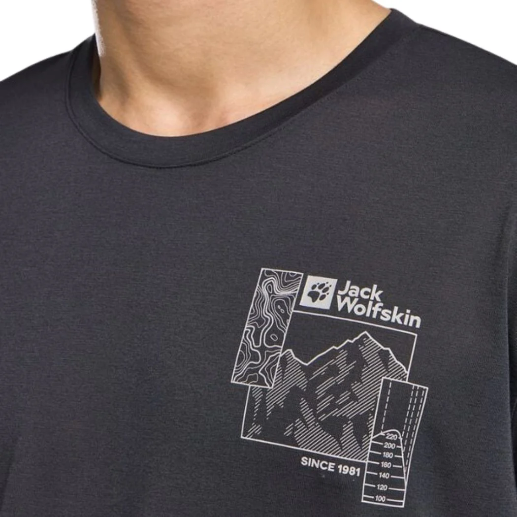 jack wolfskin Vonnan Graphic Men's Tee - Image 4